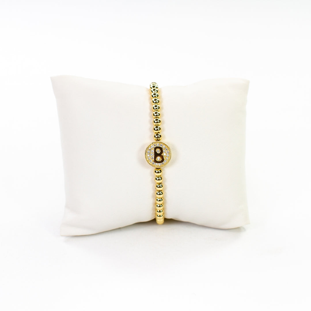 CZ Initial Bracelet