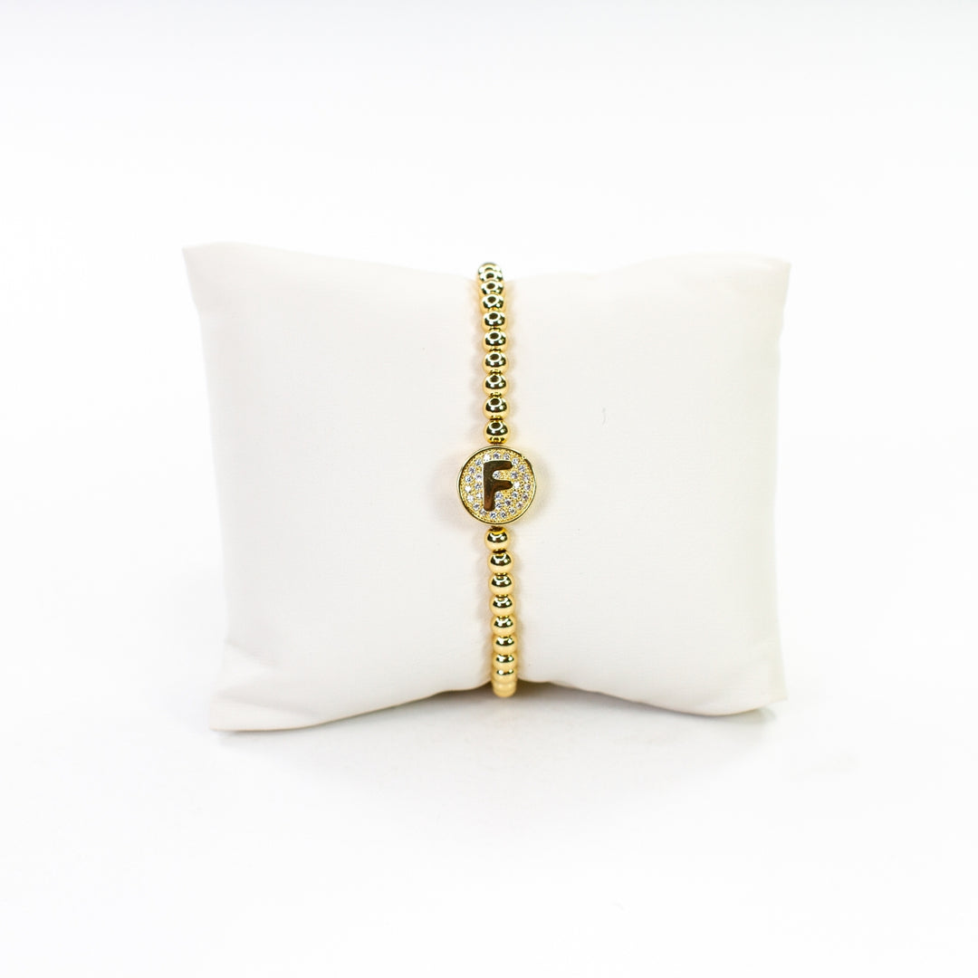 CZ Initial Bracelet