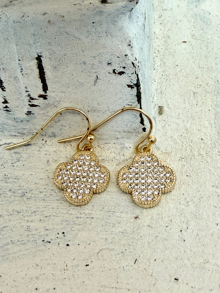 Fleur Rhinestone Earrings