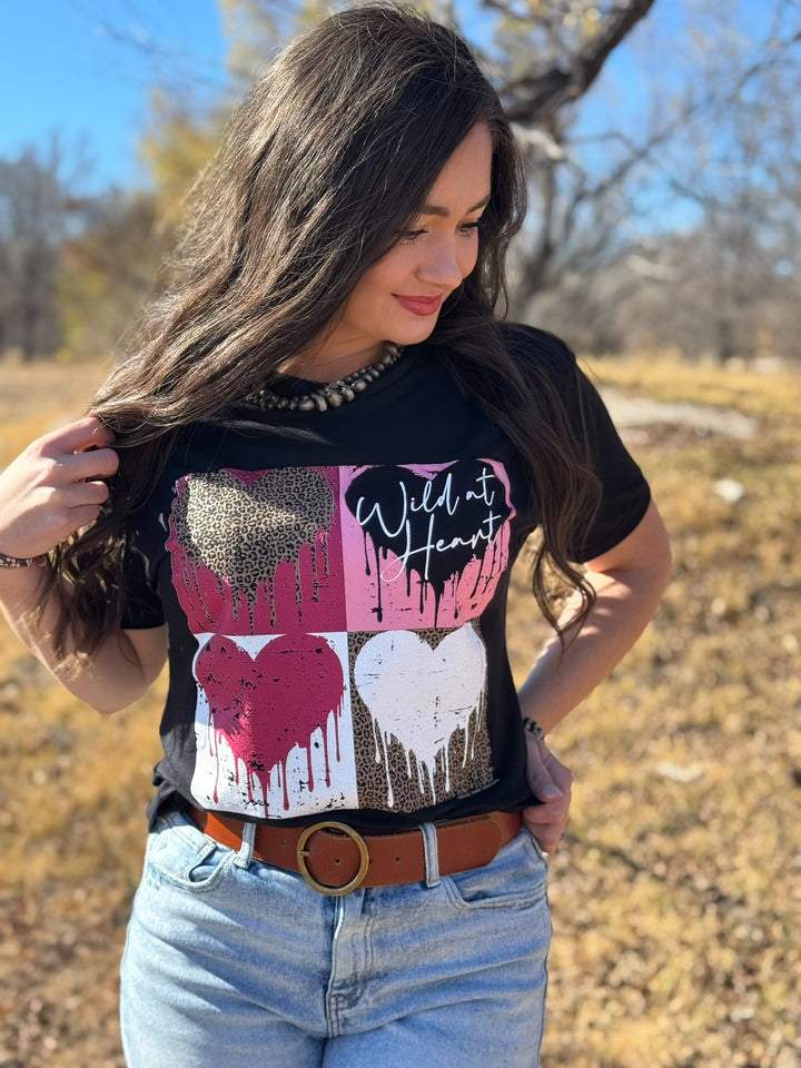 Wild At Heart Short Sleeve Tee by Texas True Threads