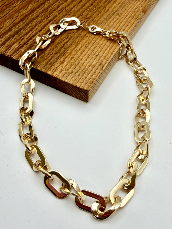 Luna Open Link Necklace