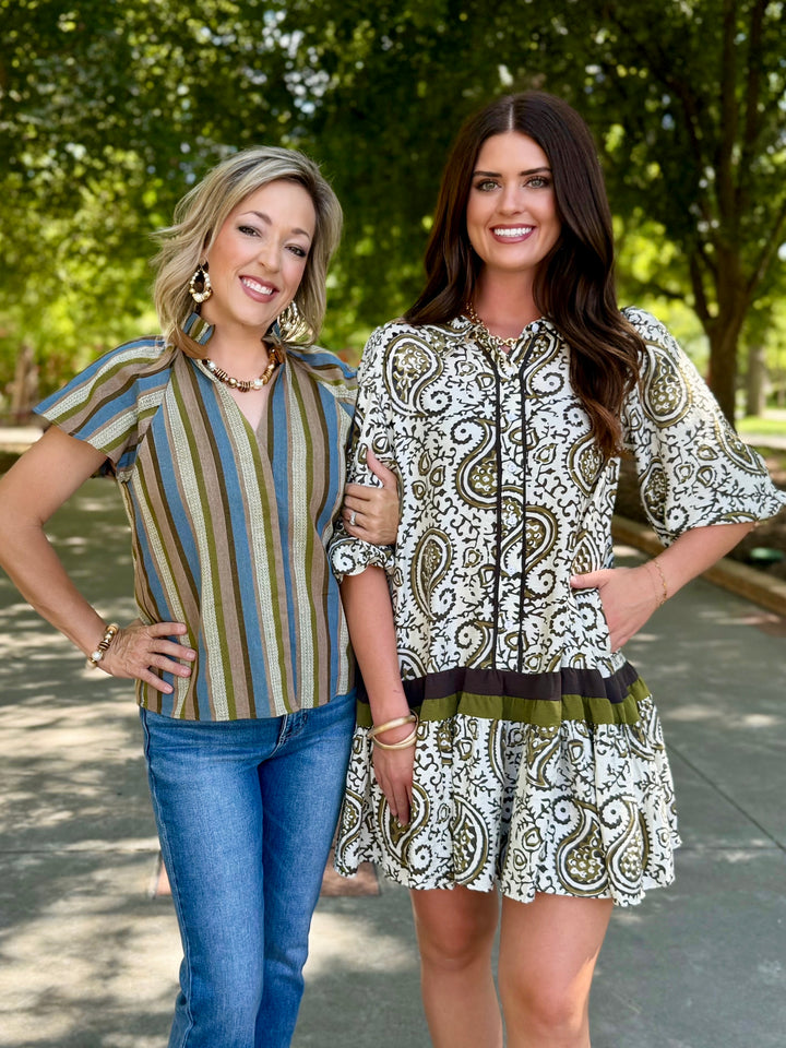 Striped Delight Top by THML