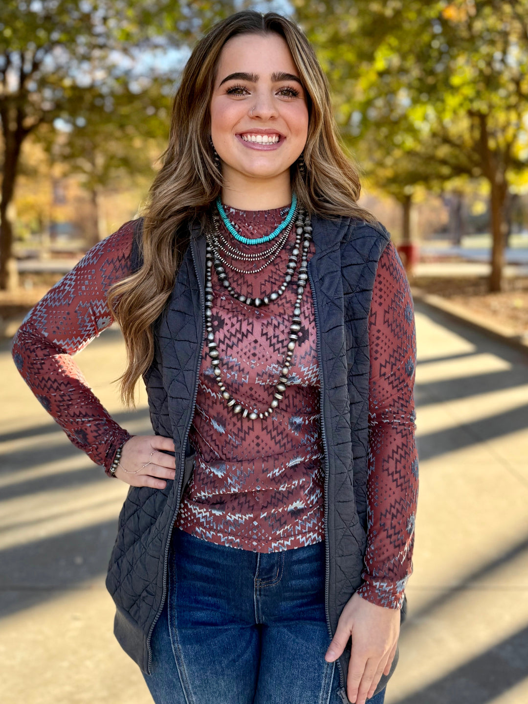 Layer Up Grey Quilted Vest