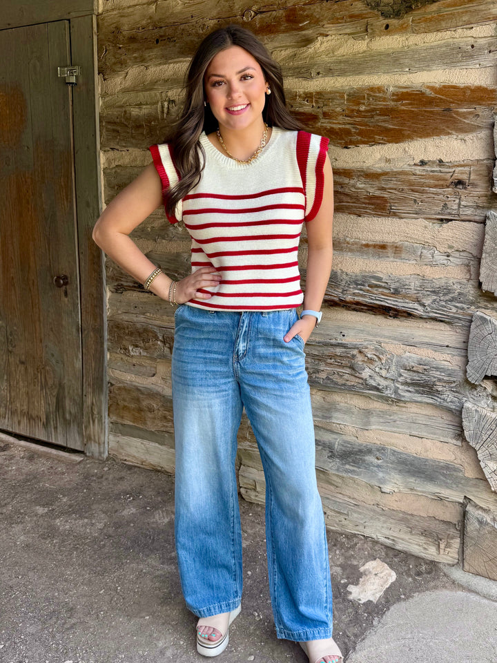 Sweet as Can Be Red Sweater