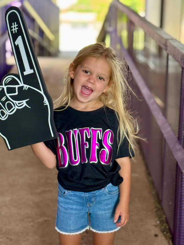 Youth WTAMU Metallic Puff Graphic Tee