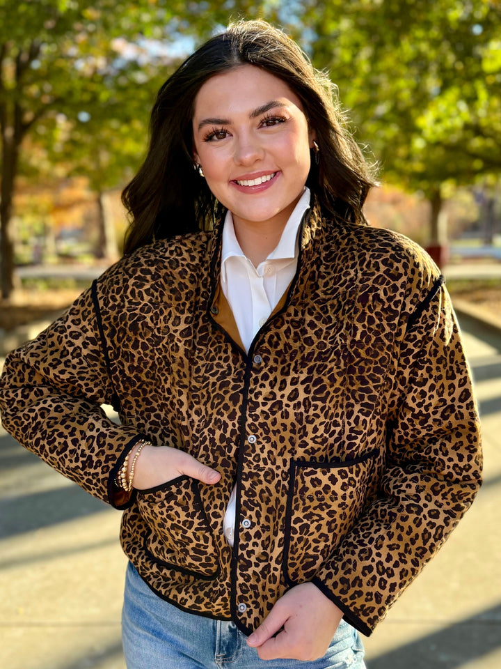 Odie Quilted Leopard Jacket