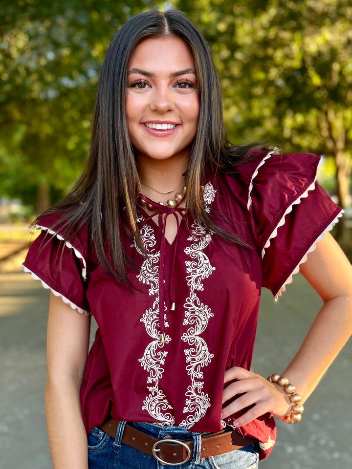 Maroon on my Mind Blouse