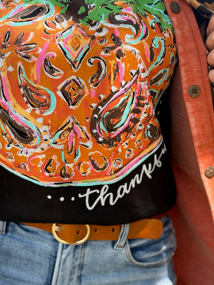 Callie's Paisley Pumpkin Tee by Texas True Threads.