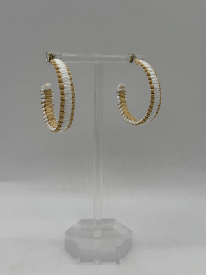 Smith Raffia Hoop Earrings