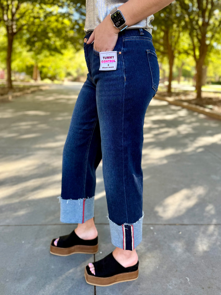 Ella Midrise Cropped Wide Leg Jean by Risen