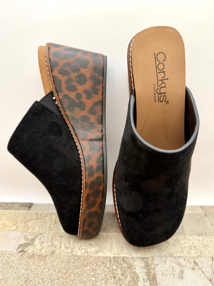 Maybe Later Black Mule By Corkys