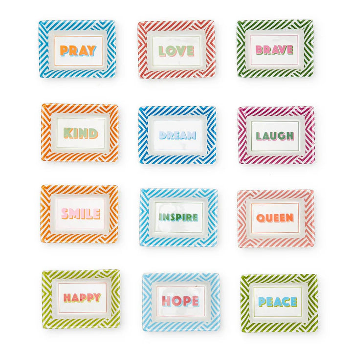 Words of Wisdom Porcelain Trinket Tray