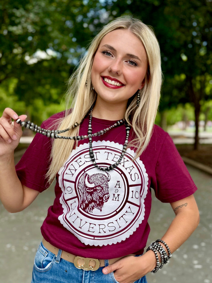 WTAMU Stamped Seal Graphic Tee