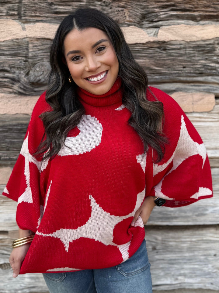 Sweet Talk Red Sweater