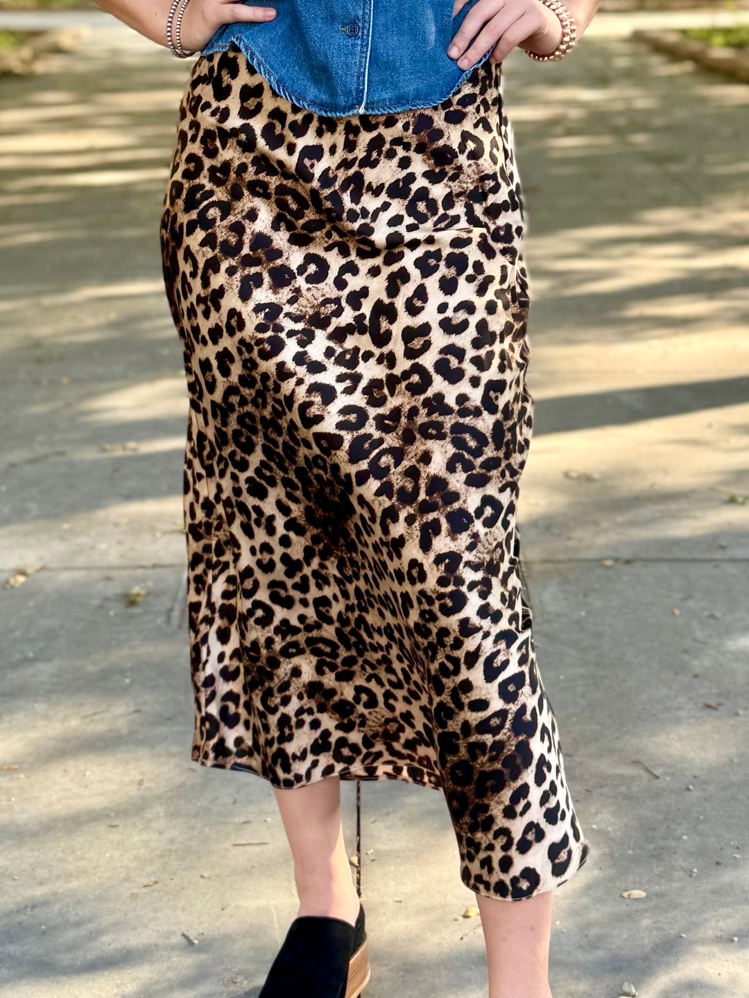 Leopard Lane Midi Skirt