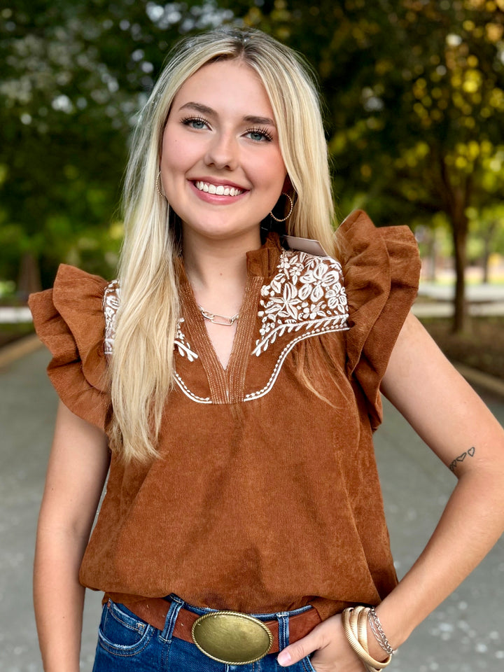 Rustic Threads Brown Top by THML