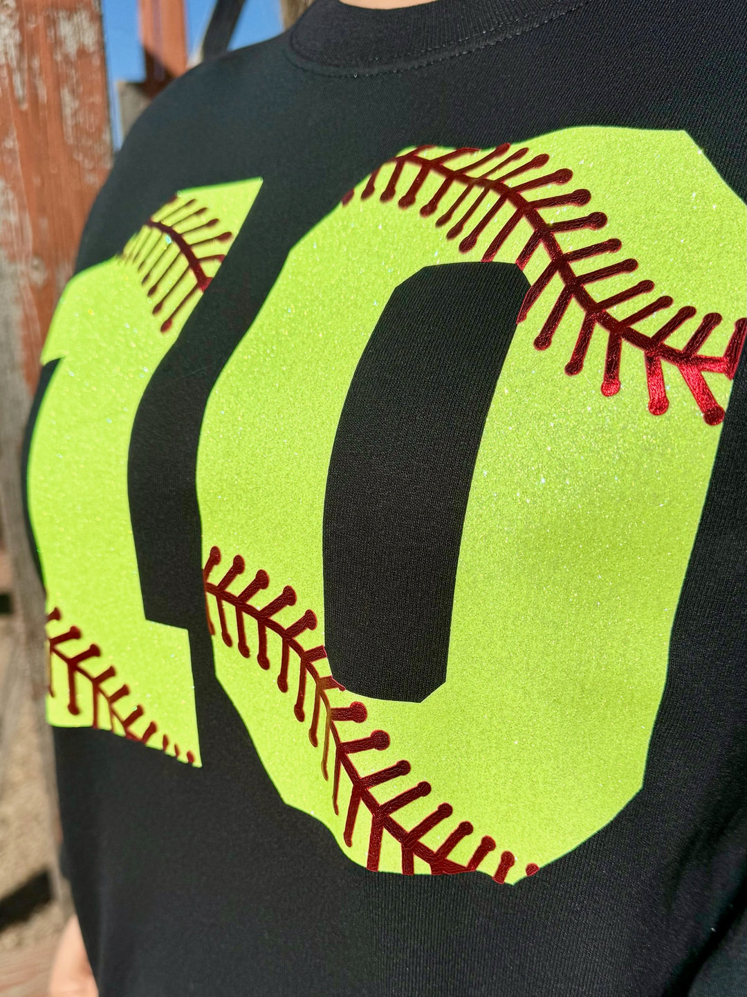 Custom Baseball/Softball Number Tee by Texas True Threads