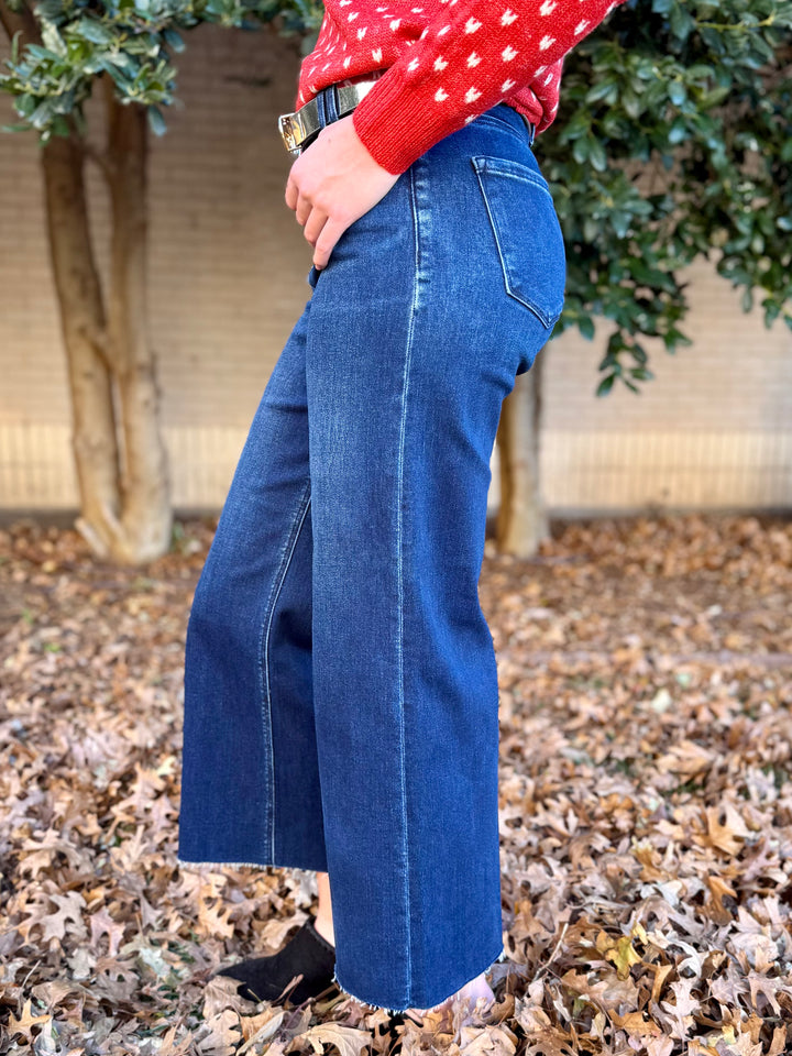 Shauna High Rise Ankle Wide Leg Jean by Risen