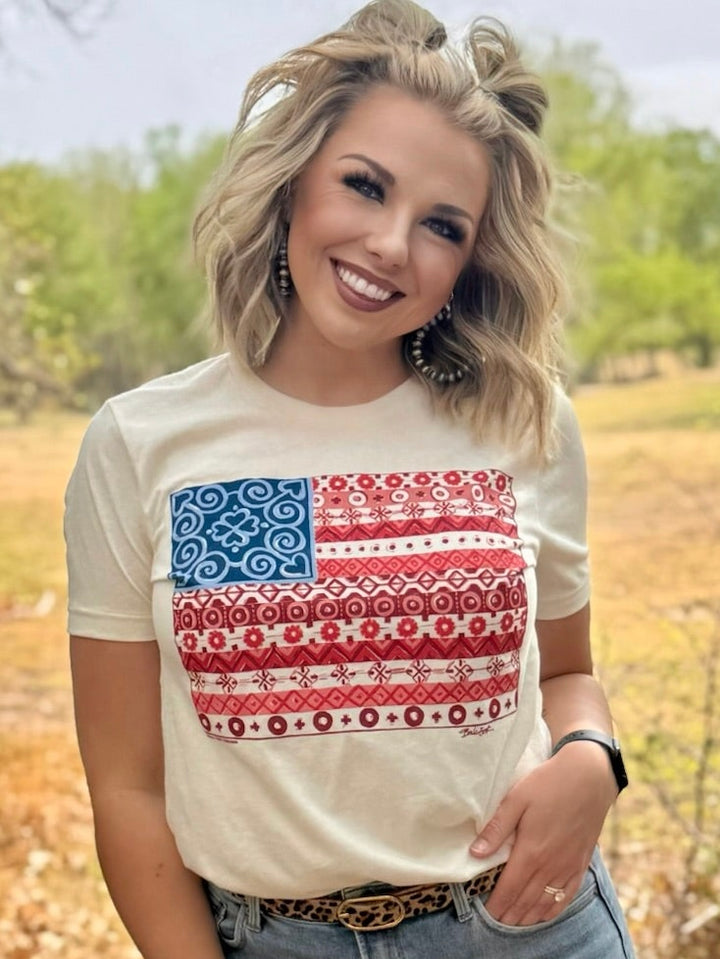 Barb's Flag Tee by Texas True Threads