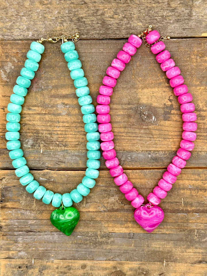 Bright Side Chunky Heart Necklace