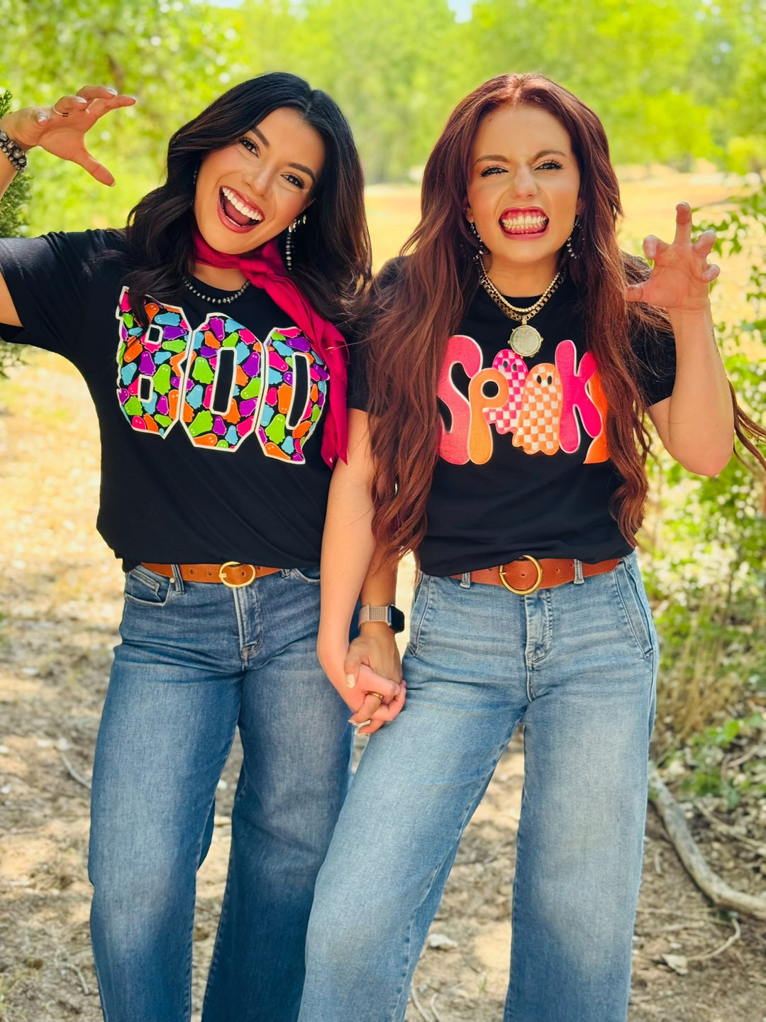 Spooky Tee in Glitter Puff by Texas True Threads
