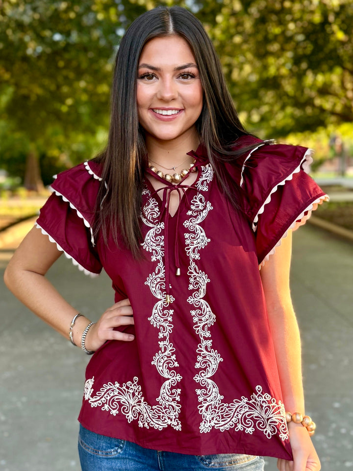 Maroon on my Mind Blouse