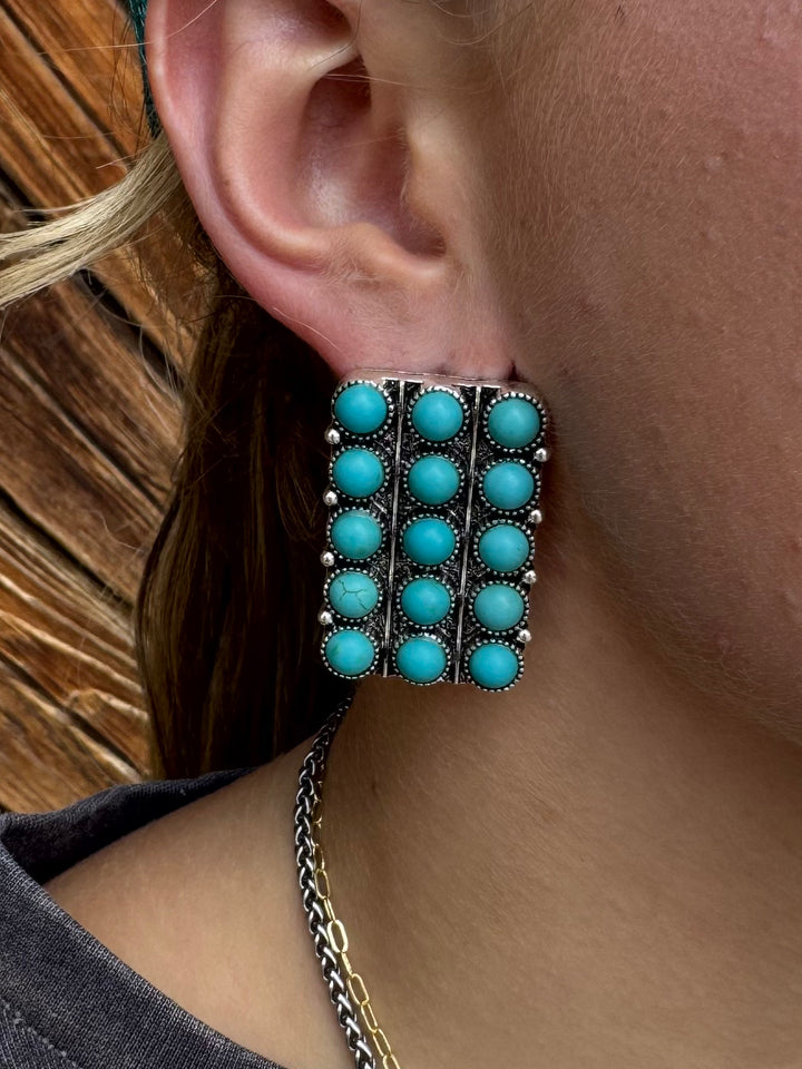 Swayze Turquoise Earrings