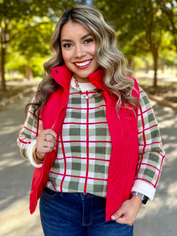 Plaid Lane Sweater