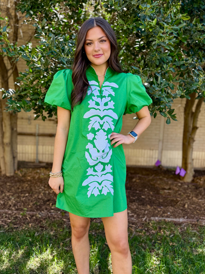 Statement Maker Green Dress