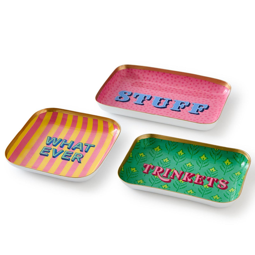 Color Pop Metal Trinket Trays
