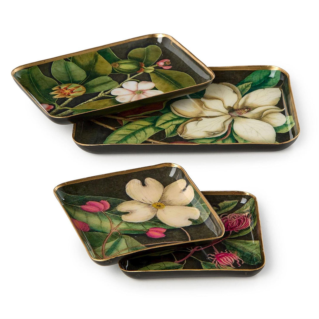 Fall Florals Metal Trinket Trays