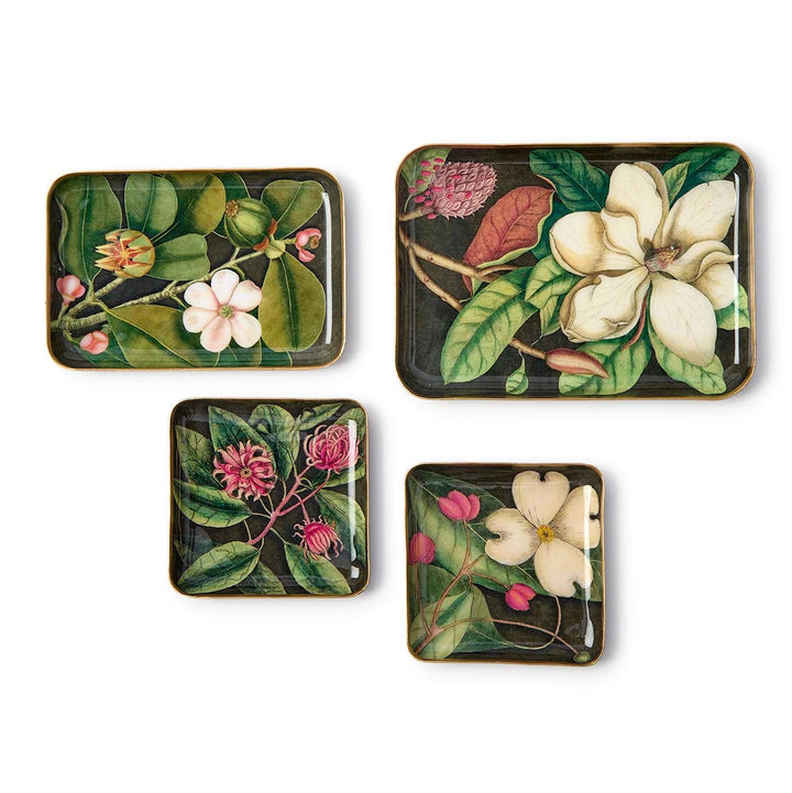 Fall Florals Metal Trinket Trays