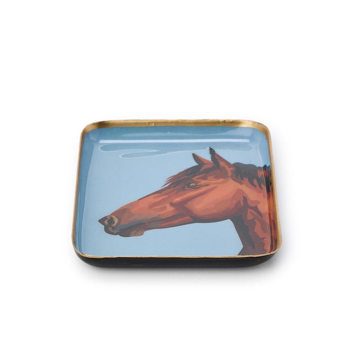 Set of 3 Horse Country Metal Desk Trays
