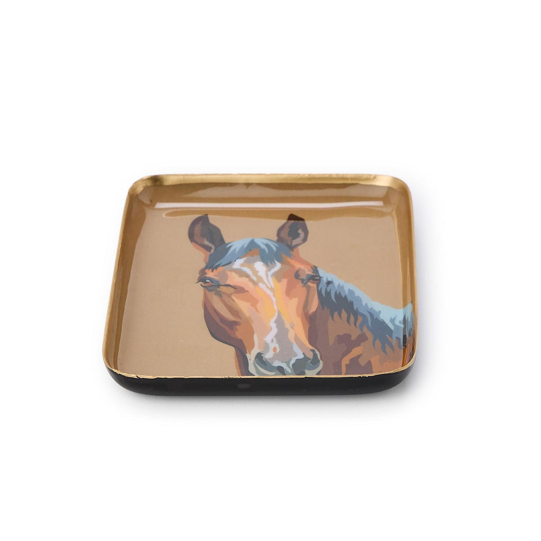 Set of 3 Horse Country Metal Desk Trays