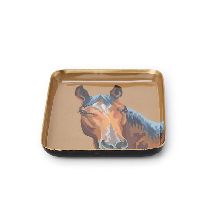 Set of 3 Horse Country Metal Desk Trays