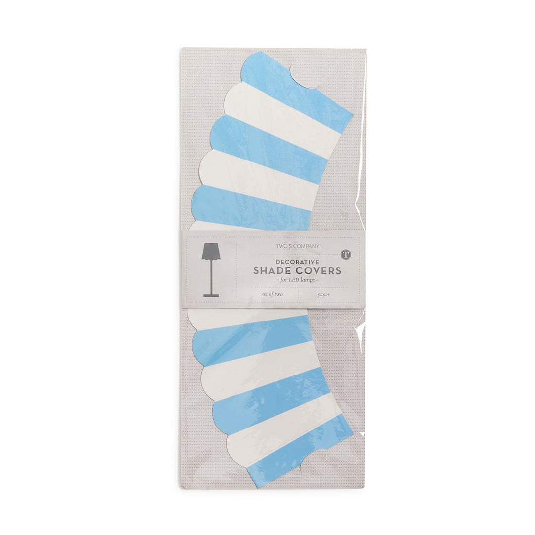 Awning Stripe Paper Lamp Shade Covers