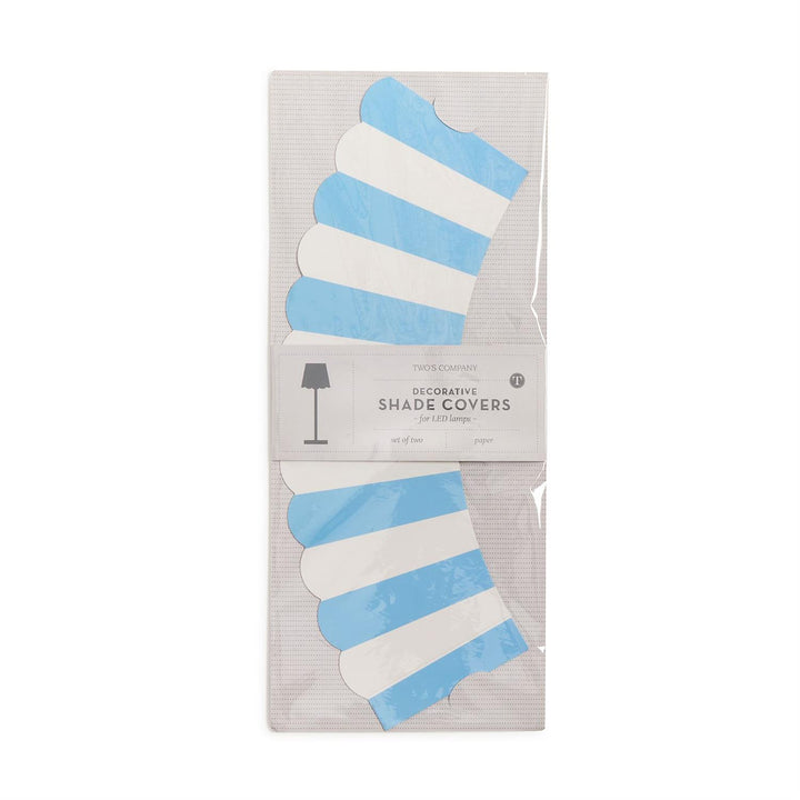 Awning Stripe Paper Lamp Shade Covers