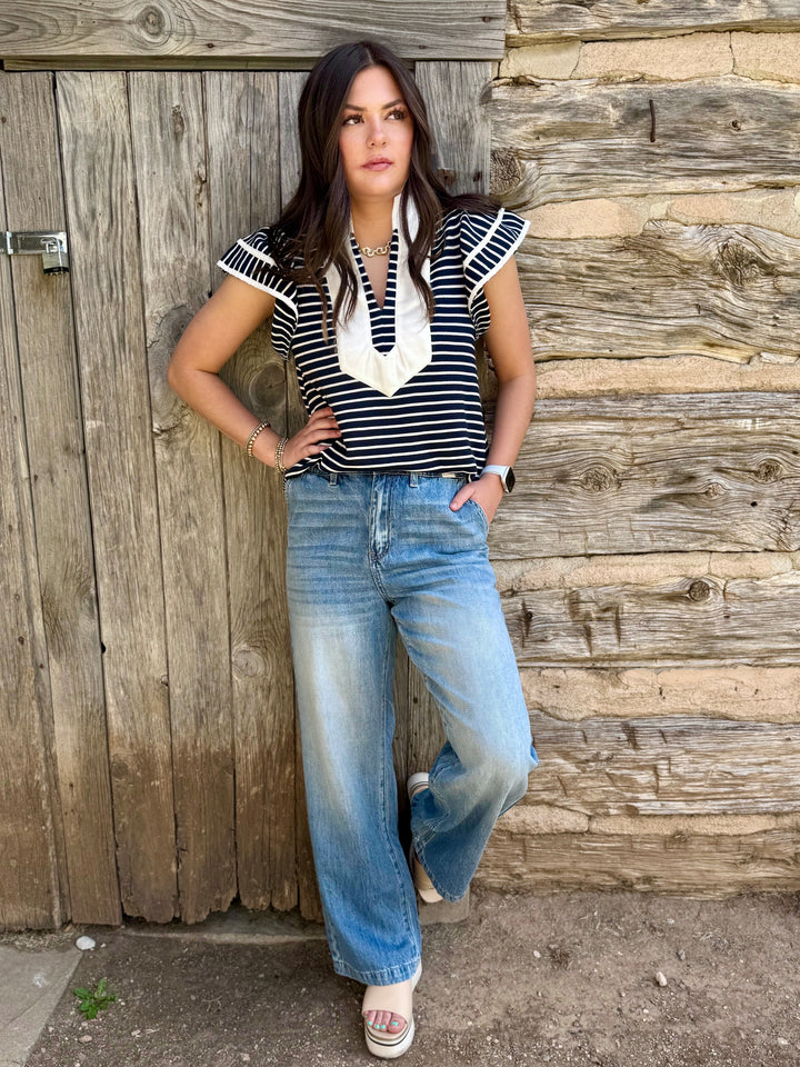 Sadie High Rise Featherweight Baggy Jeans by Judy Blue