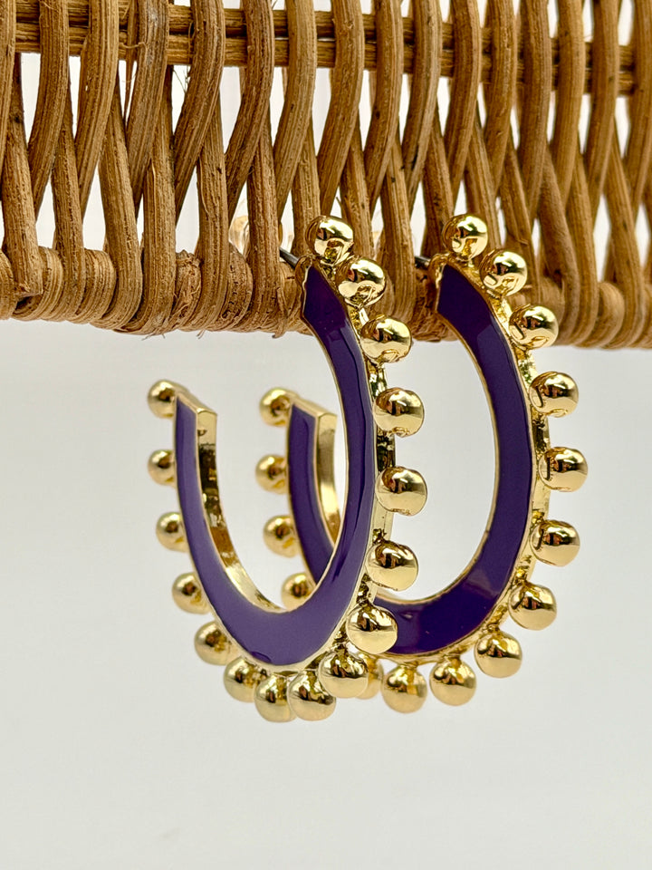 Hadley Purple Hoops