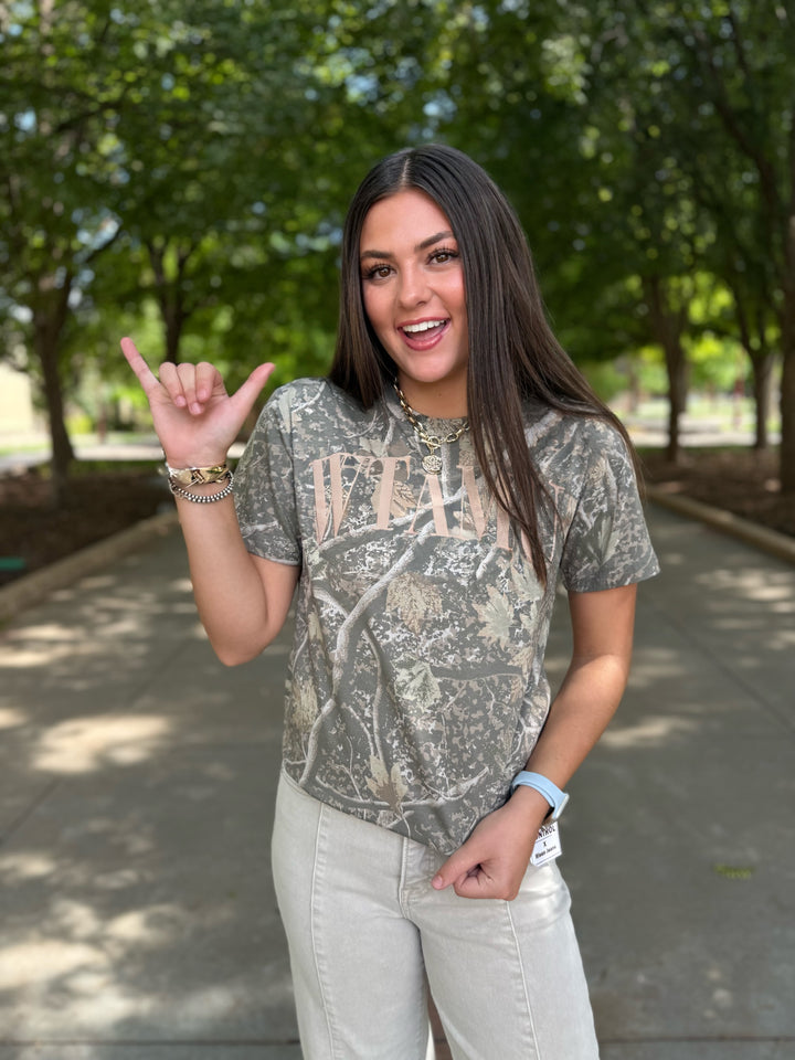 WTAMU Puff Camo Graphic Tee