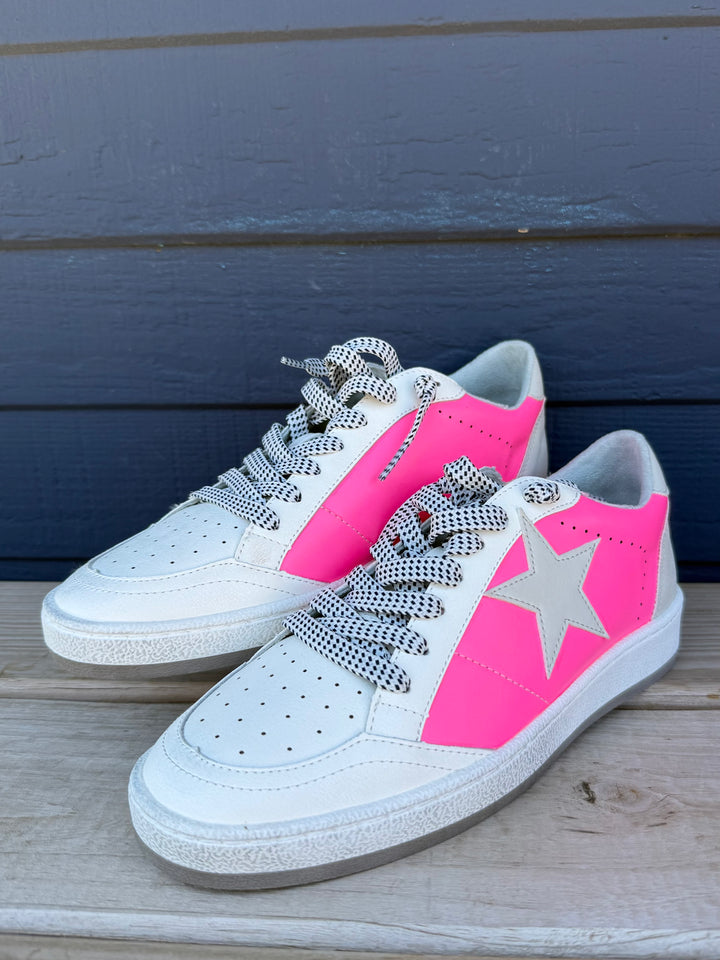 Paz Neon Pink Sneaker by ShuShop