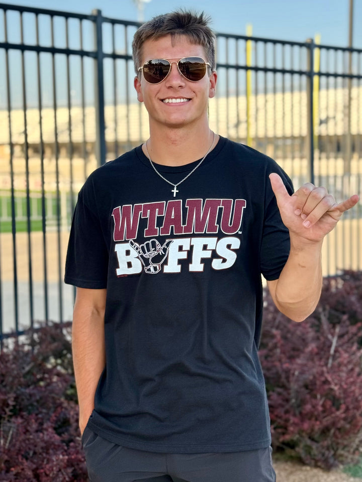 Bold WTAMU Buffs Black Tee