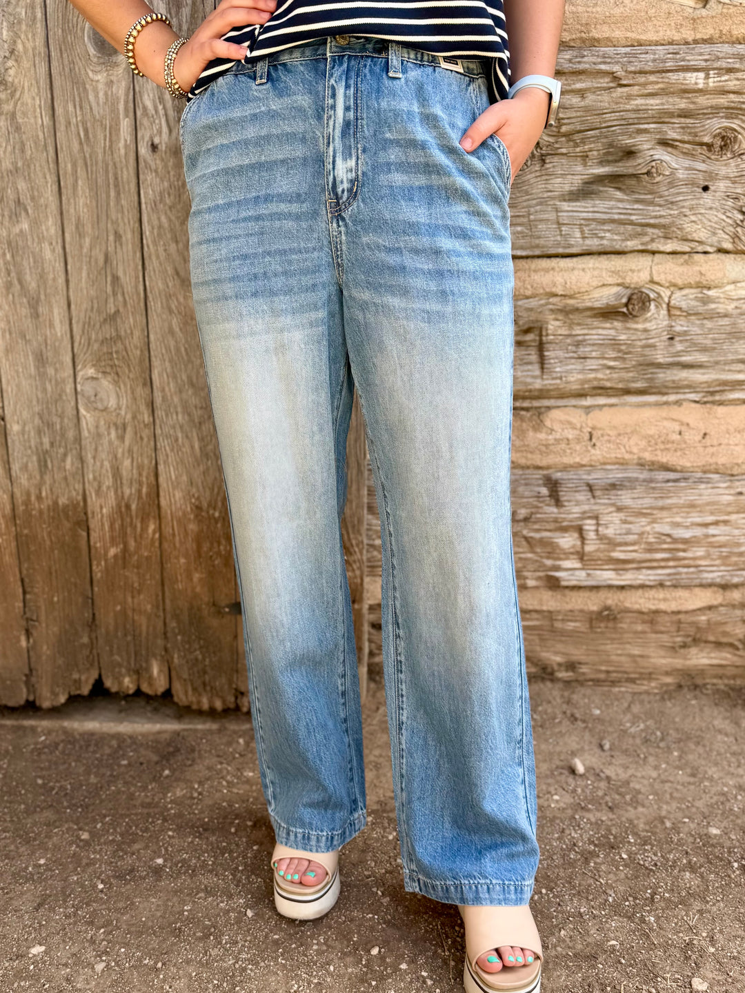 Sadie High Rise Featherweight Baggy Jeans by Judy Blue