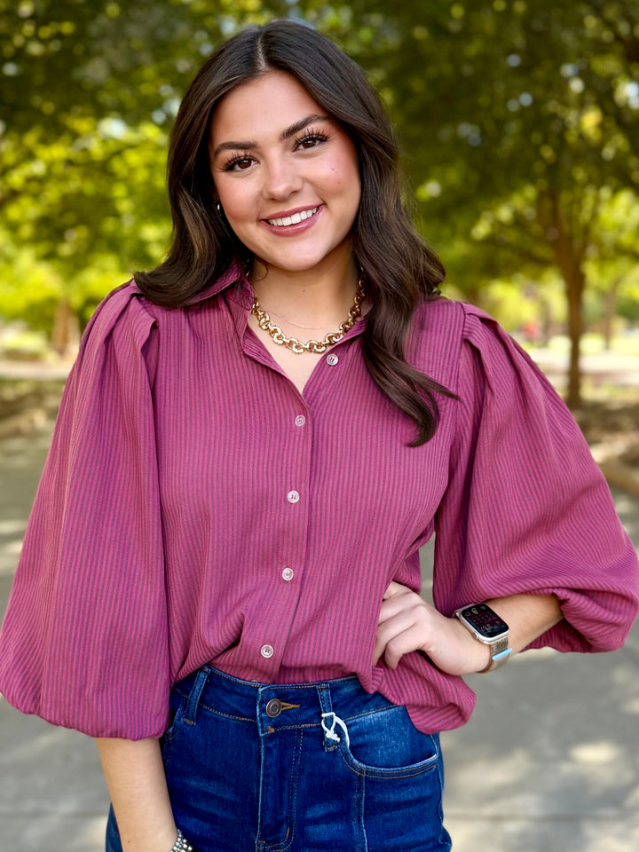 Grateful Striped Blouse