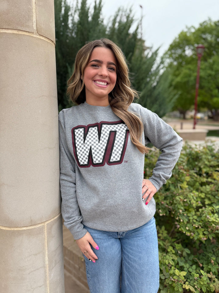 Checkered Slant WT Sweatshirt