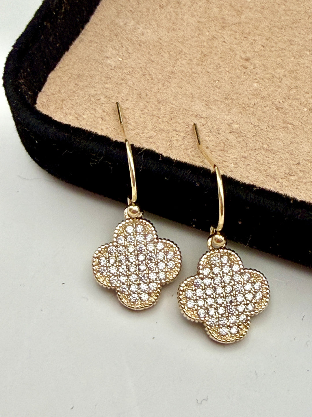 Fleur Rhinestone Earrings