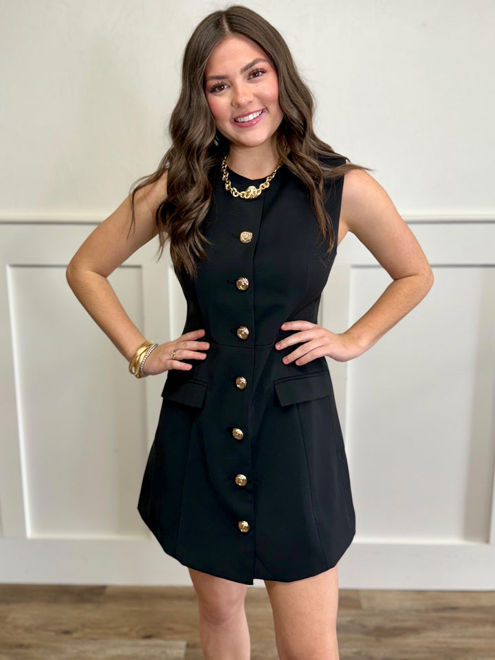 Whatever She Wants Black Sleeveless Dress