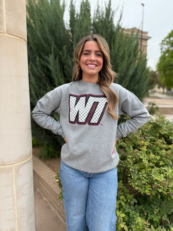 Checkered Slant WT Sweatshirt