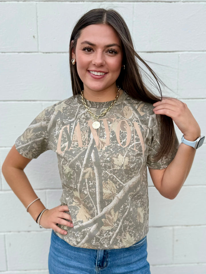 Canyon Puff Camo Graphic Tee