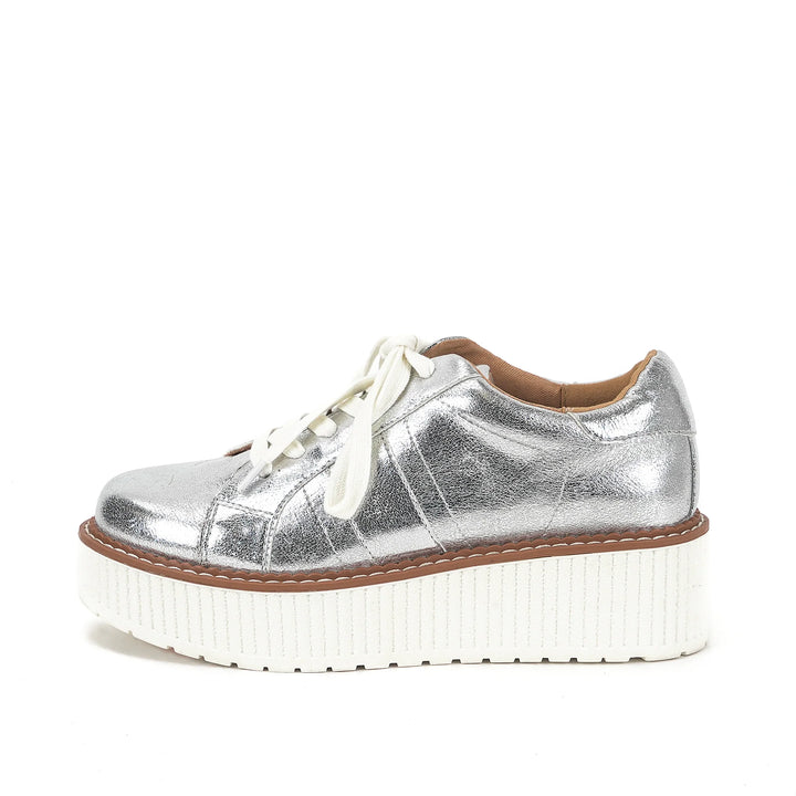 Marcell Silver Platform Sneaker by Yellow Box